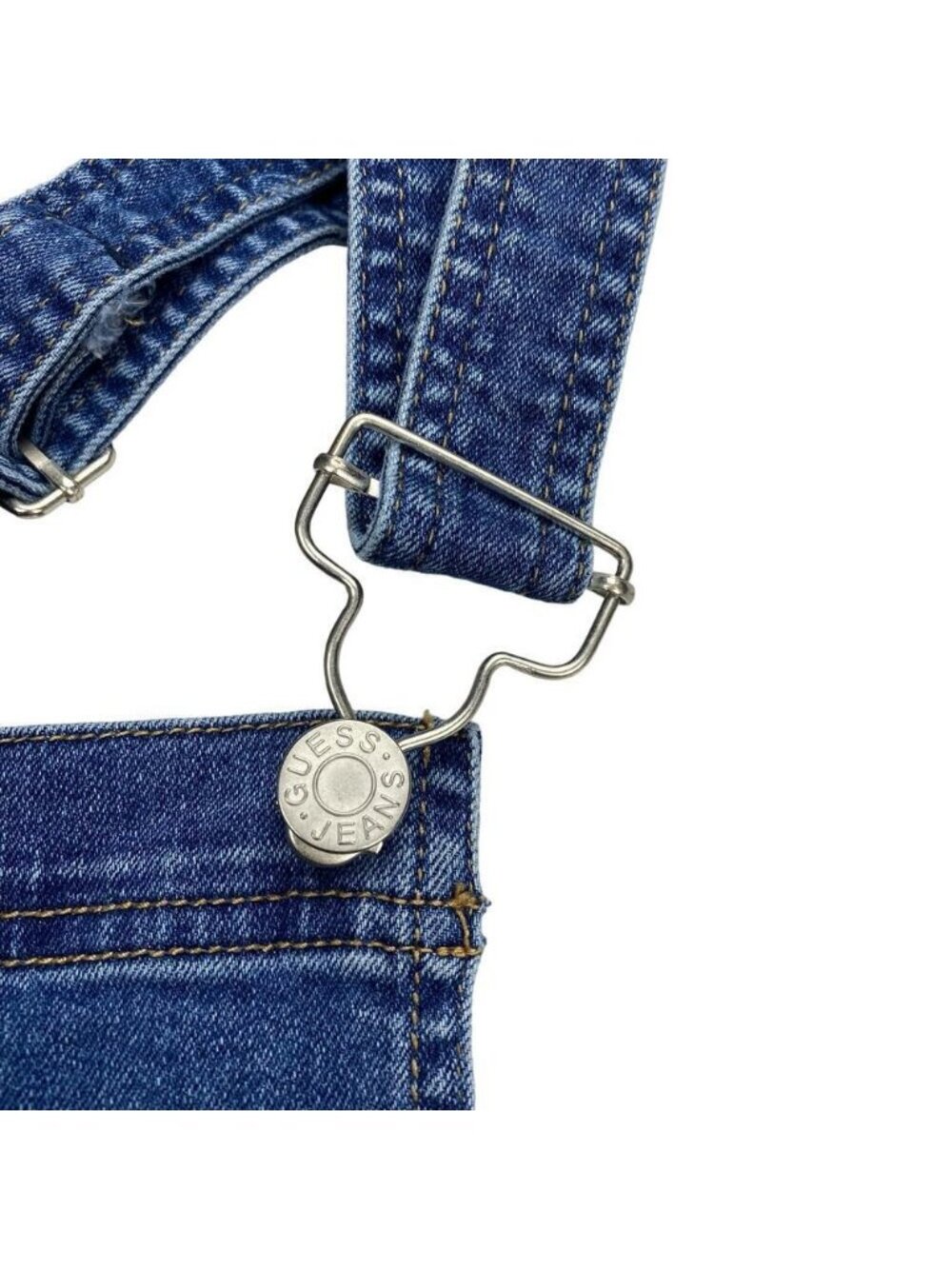 Guess Women's Denim Blue Shortalls - Picture 5 of 9